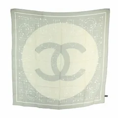 CHANEL 星座 カメリア ココマークスカーフ グレー CHANEL シャネル ヘアバンド/スカーフ カメリア/ココマーク/四つ
