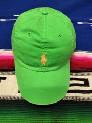 ◆PoloRalphLoren　ラルフ　ポロキャップ　USED　グリーン　サイズフリー