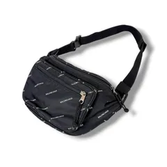 【美品】BALENCIAGA ウェーブロゴ ボディバッグ ブラック　ホワイト 2025年最新】バレンシアガボディバッグの人気アイテム - メルカリ