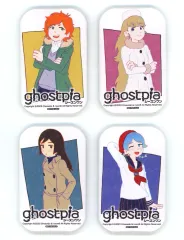 【中古】バッジ・ピンズ 集合 スクエア缶バッジ4種セット 「Switchソフト ghostpia シーズンワン」 WonderGOO購入特典