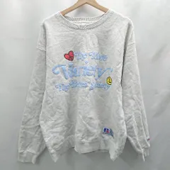 ◇ Θ Russell Athletic オーバーサイズ 長袖 トレーナー スウェット プルオーバー サイズ F グレー系 レディース E  【1502030039702】のサムネイル