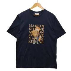 MAISON KITSUNE メゾンキツネ 前面プリント 半袖Ｔシャツ ネイビー サイズXL 正規品 / B5384 - メルカリ