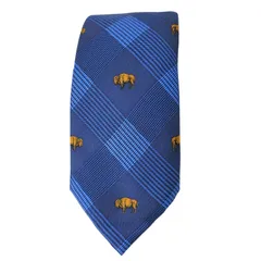 ヴィニヤードヴァインズ VINEYARD VINES MADE IN USA バッファロー柄 シルクネクタイ メンズ 表記無 