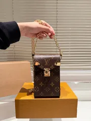 【今日特価】LV Vertical Zippy Wallet レトロスタイル チェーンミニバッグ サイズ 10×17cm-MM輸入