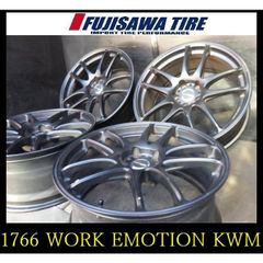 【1766】★WORK EMOTION KIWAMI ホイール◆19x8.5J 5穴 PCD112 +35◆4本◆フォルクスワーゲン ゴルフ トゥーラン など