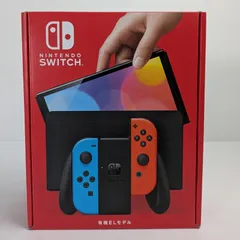 【中古美品】 未使用 Nintendo Switch 有機ELモデル Joy-Con ネオンブルー/ネオンレッド ニンテンドースイッチ ゲーム機本体 【034-250224-vt-01-fuz】
