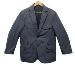 dunhill/ALFREDDUNHILL(ダンヒル) ジャケット サイズs S メンズ - ダークネイビー×ベージュ 長袖/ストライプ/春/秋
