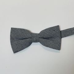 【訳あり】29.蝶ネクタイ　白黒ちどりごうし　結婚式　タキシード