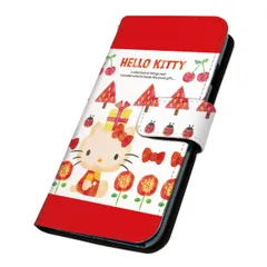 サンリオ 正規品 ハローキティ iPhone 17 Pro ケース 手帳型 スマホケース [デザイン:9.レッドのアイテム/マグネットハンドあり] SANRIO キティ