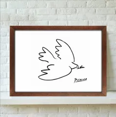 ピカソ PICASSO 大判リトポスター『ピカソと平和』1971年10月パリ開催