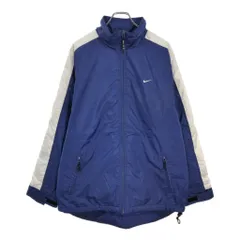 90年代 NIKE ナイキ ウィンドブレーカージャケット スポーツ ネイビー(メンズ M)中古 古着 U5233