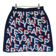サイズ：1 PEARLY GATES パーリーゲイツ ; ニットスカート 総柄 ネイビー系 [240101379539]# ゴルフウェア レディース ストスト