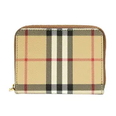 新品 バーバリー BURBERRY コインケース ジップアラウンドウォレット アーカイブベージュ／ブライアーブラウン