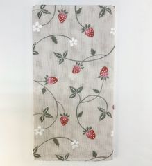 ダブルガーゼ手ぬぐい 和晒し手ぬぐい おまとめ買いがお得 【いちご ピンク】汗取り 薄い ご旅行にも 出産祝い 沐浴 新品未使用品 日本製