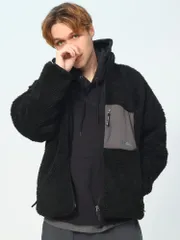 ファーストダウン フリース ボアジャケット ボアフリースジャケット FIRST DOWN メンズ ユニセックス もこもこ 秋服 冬服 アウトドア F542015 ブラック