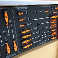 ДД【中古】MAC TOOLS マック ドライバーセット 程度A 本体のみ 20本セット SDRBM20FNO オレンジ×黒 目立った傷や汚れなし