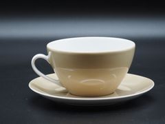 （訳あり）LSA カップ&ソーサー　ベージュ　P019-13-731（展示品・箱破損）