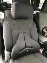 【新品、未使用☘】【2個】Meikaso 腰クッション 車用クッション ランバーサポート ネックパッド ファッション背もたれ ウェストクッション ネックピロー 首枕 運転クッション 頚椎サポート 低反発 腰枕(ブラック)