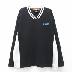 古着 コンバース 長袖 ビンテージ Tシャツ キッズ ボーイズ 子供服 00s オールスター Vネック 黒他 ブラック 25jun14