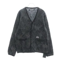 NEIGHBORHOOD (ネイバーフッド) 22AW MOHAIR CARDIGAN レオパード総柄 アクリル混 モヘア ニット 長袖カーディガン グレー 222FUNH-KNM02のサムネイル