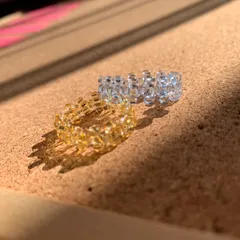 【送料込み】ビーズリング２個セット