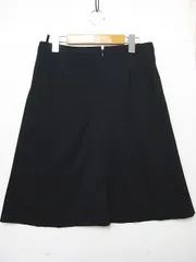 【送料無料】アンタイトル UNTITLED ひざ丈スカート ビジネスにもカジュアルにも ブラックネイビー Mサイズ ■管理番号L27754SSA24-240212-50(198)（4）