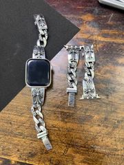 Applewatch メタルバンド シルバー ダガーベルト クロムハーツ好きに