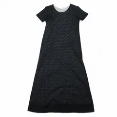 ヨウジヤマモト/黒地に金色装飾のノースリーブワンピース ヨウジヤマモト/黒地に金色装飾のノースリーブワンピース