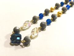 【年末SALE】スワロフスキー　ビーズネックレス　#N37