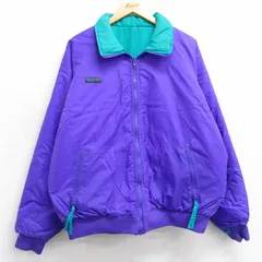 XL/古着 コロンビア 長袖 ナイロン ジャケット メンズ 90s リバーシブル ラグラン 大きいサイズ 紫 パープル 25feb06 中古 アウター