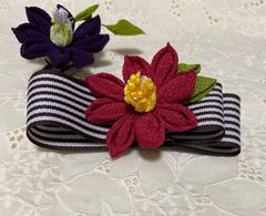 つまみ細工　髪飾り&ブローチ　値下げ中