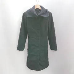 ◇ ⊇ COMME CA DU MODE コムサデモード ニットネック 長袖 ロングコート サイズ9号 ブラック レディース E  【1412090043321】のサムネイル