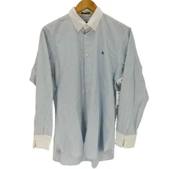 バーバリーブラックレーベル BURBERRY BLACK LABEL ホースロゴ刺繍L/Sストライプシャツ メンズ  40