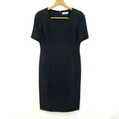 ユキトリイ ワンピース 半袖 ブランド セレモニー トップス レディース 9サイズ ネイビー YUKI TORII 【中古】