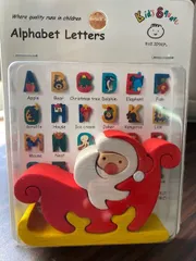アルファベットレターパズル　サンタクロース