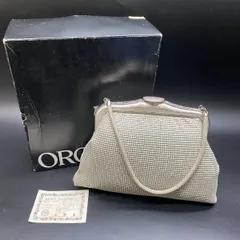 Q103 OROTON オロトン メタルメッシュ フォーマルバッグ パーティーバッグ ベージュ クラッチバッグ ヴィンテージ