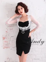 ホワイト [OK2350]【SALE】【andy/アンディ】 7分袖/ 半袖/ ミニドレス/ キャバドレス/ ワンピース/ ドレス