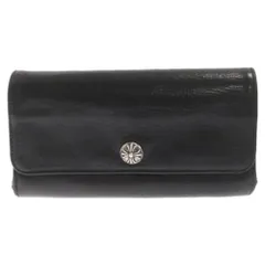 CHROME HEARTS (クロムハーツ) JUDY ジュディ クロスボールボタンレザーウォレット財布 ブラック ※国内ギャランティのサムネイル