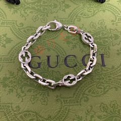 GUCCI グッチ メイド インターロッキングG チェーンブレスレットRR227