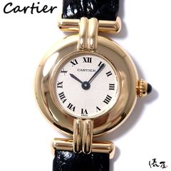 【金無垢】カルティエ K18 リヴォリ 極美品 OH済み アンティーク ヴィンテージ 生産終了モデル レディース Cartier 時計 腕時計 中古【送料無料】