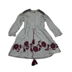 CARAMEL Ostrich Dress Blue Stripe 子供服/サイズ表記12