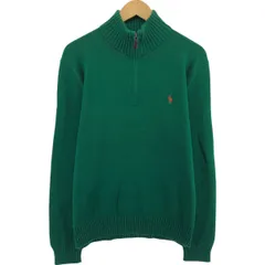古着 ラルフローレン Ralph Lauren POLO by Ralph Lauren コットンニットハーフジップセーター メンズM相当/eaa472007