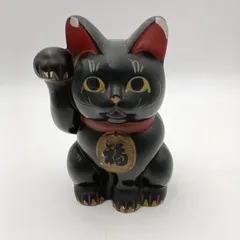 招き猫　珍品　ダルマの様に起き上がる招き猫　黒　左手　昭和レトロ　ビンテージ 71QA6UCkkkL._UF350,350_QL80_.jpg