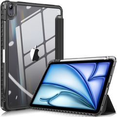 【新着商品】Air 11インチ iPad ケース 2024 / Air 5 ケース 2022 / Air 4 ケース 2020 10.9 インチ 透明バックカバー Fintie Apple Pencil 収納可能 Apple Pencil 2 ワイヤレス充電対
