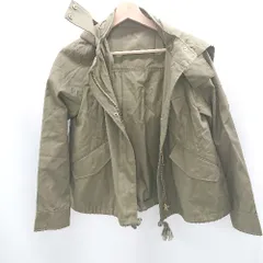 ◇ ⊇ NATURAL BEAUTY BASIC 長袖 マウンテンパーカー サイズM カーキ レディース E  【1506190008349】