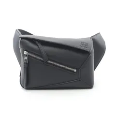 極美品 ロエベ パズル バムバッグ スモール クロスボディ ブラック レザー 極美品 ロエベ パズル バムバッグ スモール クロスボディ