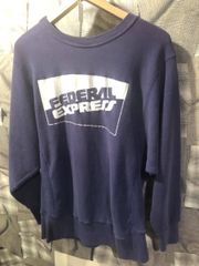 古着屋38000円購入　Champion チャンピオン USA製 70’s スウェットシャツ FEDERAL EXPRESS サイズM パープル　FK