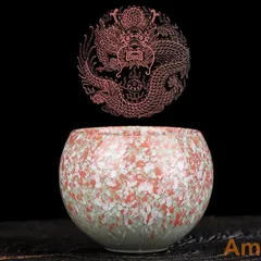 中国　宋代　建窯　窯変　油滴天目茶碗　桐箱付　M　R4617 中国 宋代 建窯 窯変 油滴天目茶碗 桐箱付 M R4617
