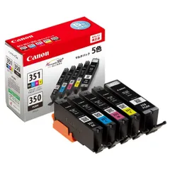 【次回入荷予定無し】BCI-351(BK/C/M/Y)+BCI-350 5色マルチパック カートリッジ インク BCI-351+350/5MP 純正 Canonのサムネイル