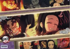 【中古】クリアファイル 竈門炭治郎＆竈門禰豆子 終ノ巻 ランチョンマットケース 竈門兄妹 「鬼滅の刃 刀鍛冶の里編 キャラクター絵巻カフェ 終ノ巻」